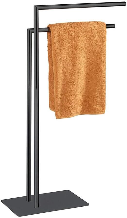 Wenko Handdoekenrek Model Recco van gelakt staal 2 handdoekstangen zware bodemplaat - Foto 6