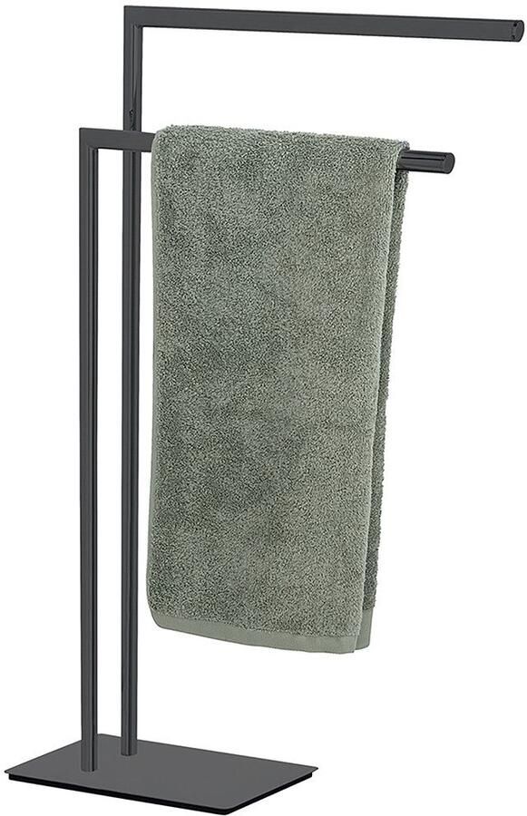 Wenko Handdoekenrek Model Recco van gelakt staal 2 handdoekstangen zware bodemplaat - Foto 5