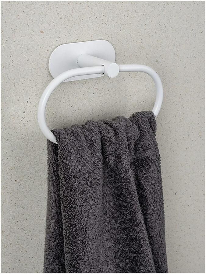 Wenko Handdoekring Turbo-Loc model Orea van edelstaal bevestigen zonder boren - Foto 6