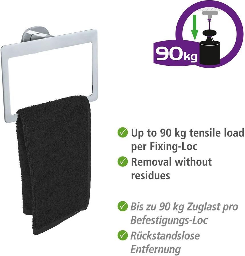 Wenko Handdoekring UV-Loc Maribor bevestigen zonder boren - Foto 4