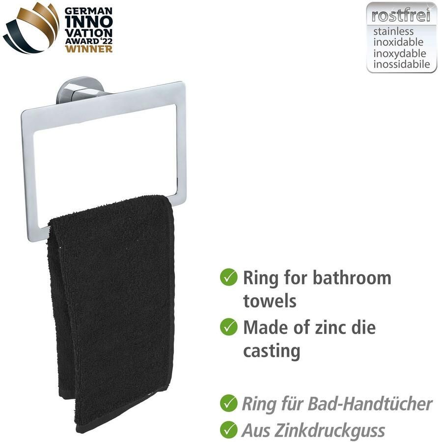 Wenko Handdoekring UV-Loc Maribor bevestigen zonder boren