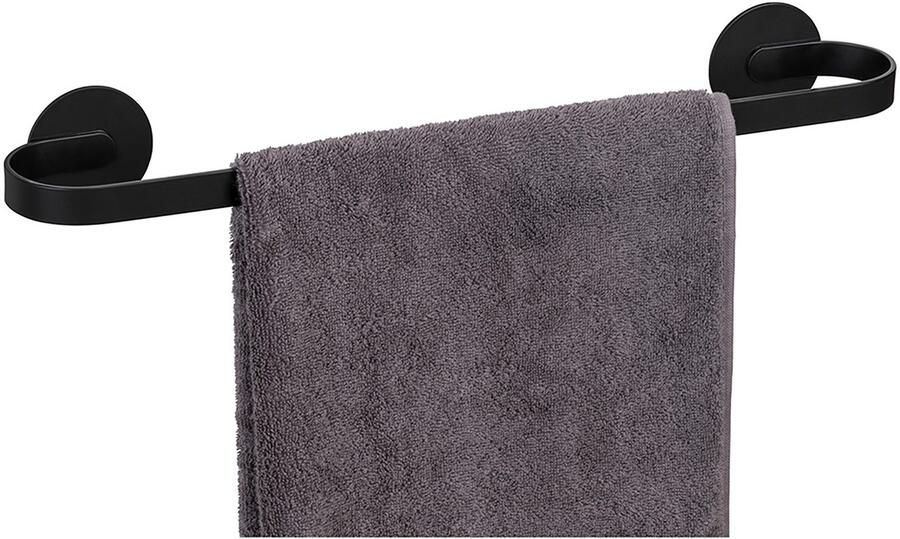 Wenko Handdoekstang Turbo-Loc model Uno Bivio van aluminium bevestiging zonder boren 40 cm - Foto 5