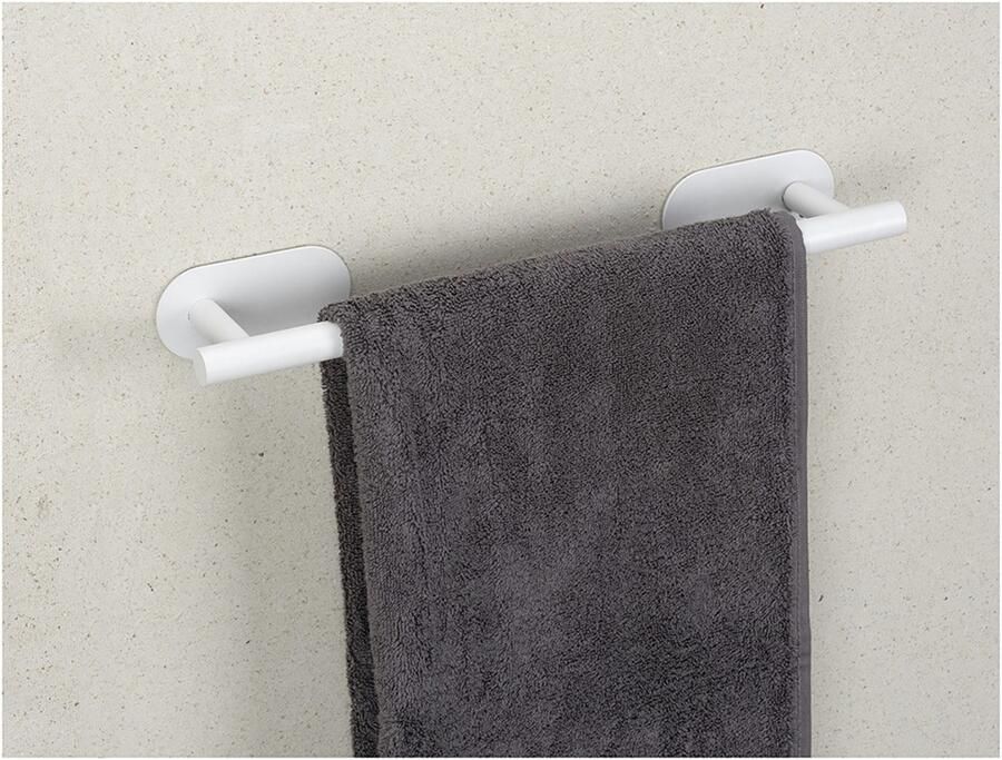 Wenko Handdoekstang Turbo-Loc model Uno Orea van roestvrij staal bevestiging zonder boren 40 cm - Foto 4