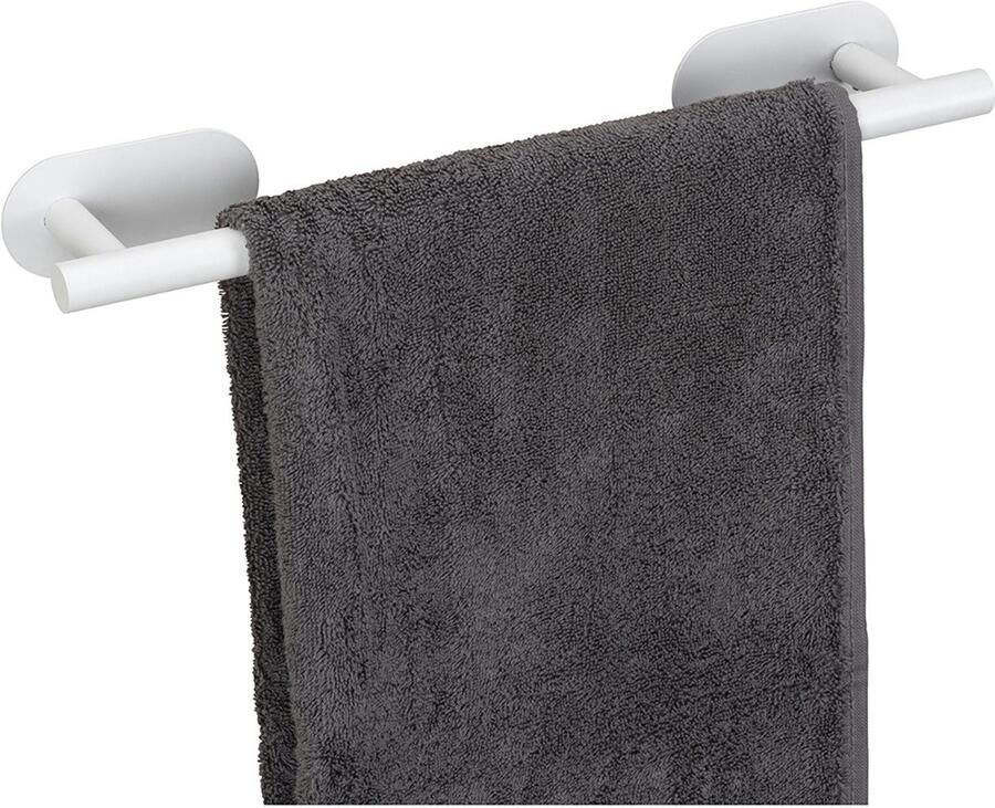 Wenko Handdoekstang Turbo-Loc model Uno Orea van roestvrij staal bevestiging zonder boren 40 cm - Foto 3