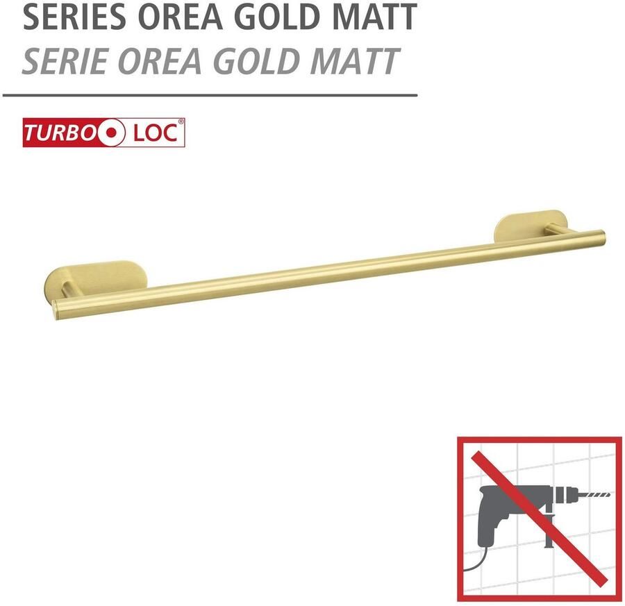 Wenko Handdoekstang Turbo-Loc Uno Orea Bevestigen zonder boren - Foto 3