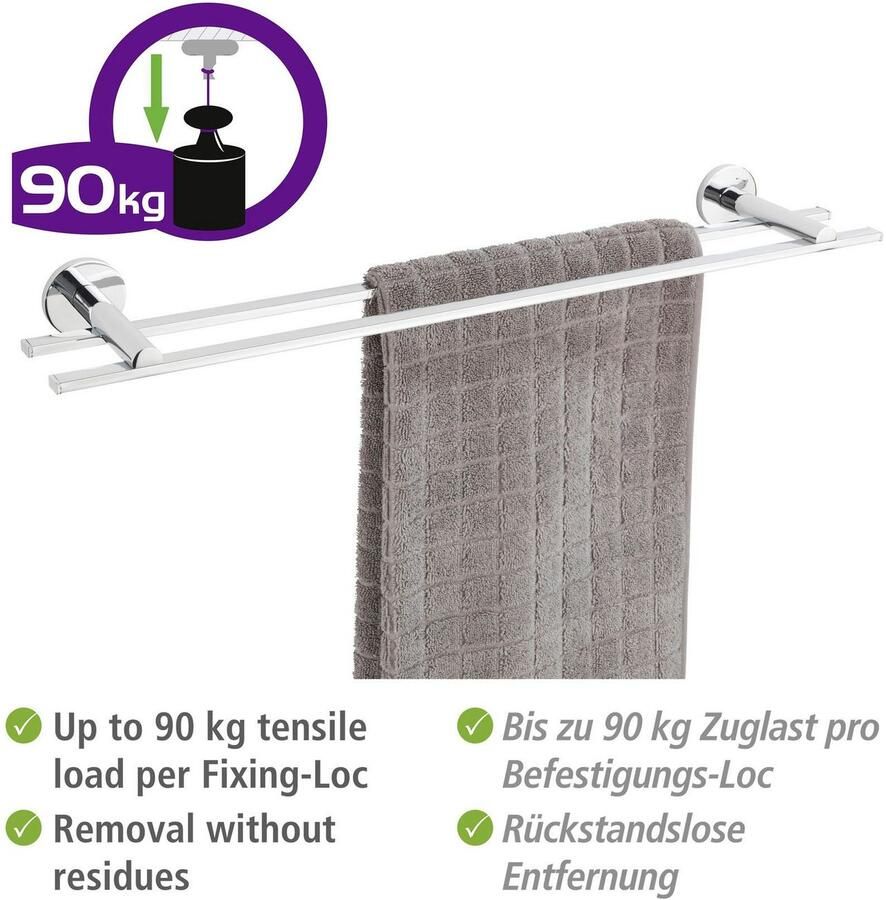 Wenko Handdoekstang UV-Loc Isera bevestigen zonder boren - Foto 2