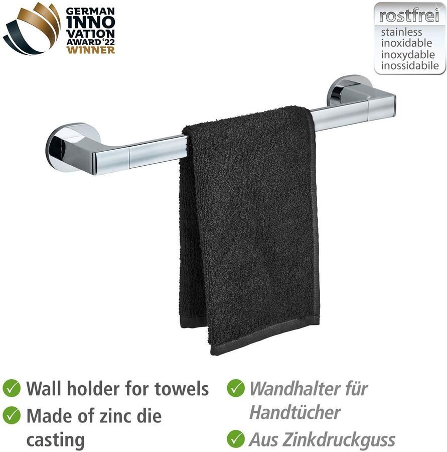 Wenko Handdoekstang UV-Loc Maribor bevestigen zonder boren