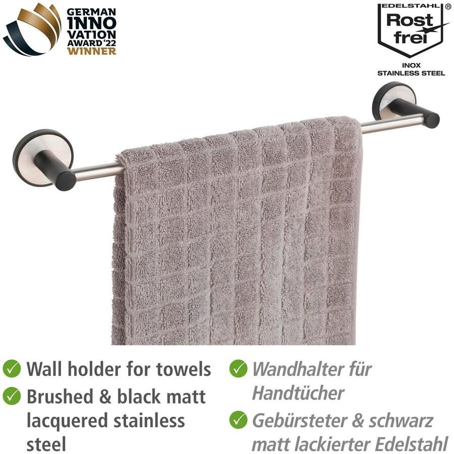 Wenko Handdoekstang UV-Loc Udine bevestigen zonder boren