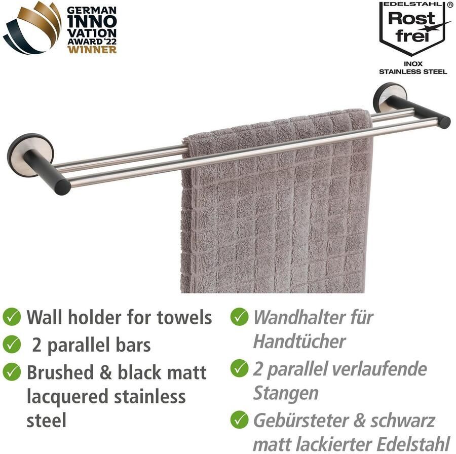 Wenko Handdoekstang UV-Loc Udine bevestigen zonder boren