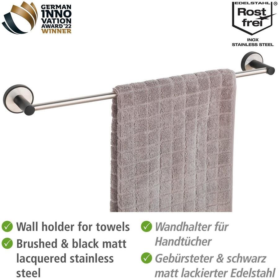 Wenko Handdoekstang UV-Loc Udine bevestigen zonder boren