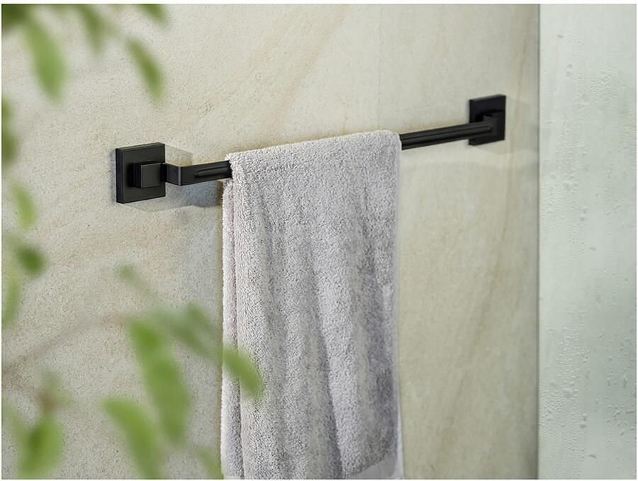 Wenko Handdoekstang Vacuum-Loc model Quadro van edelstaal bevestigen zonder boren - Foto 4