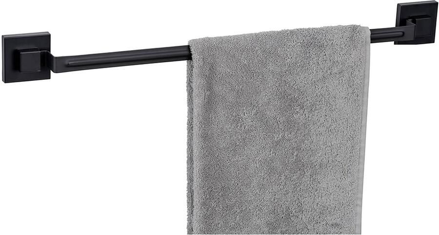 Wenko Handdoekstang Vacuum-Loc model Quadro van edelstaal bevestigen zonder boren - Foto 5