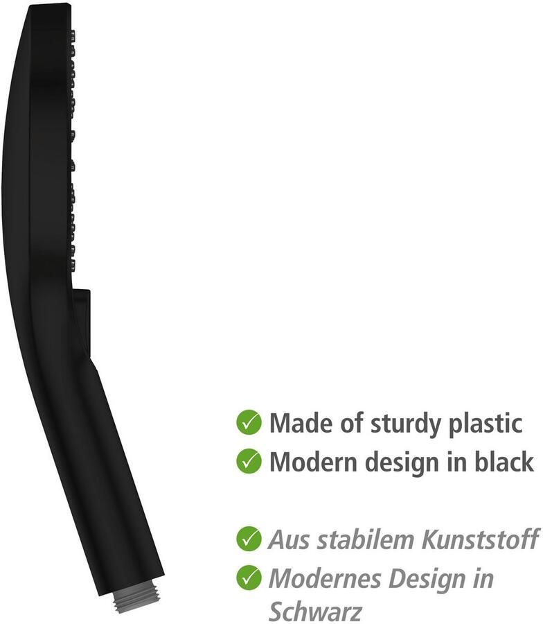 Wenko Handsproeier Ultimate Shower Zwart grijs Ø 13 cm (1-delig) - Foto 8