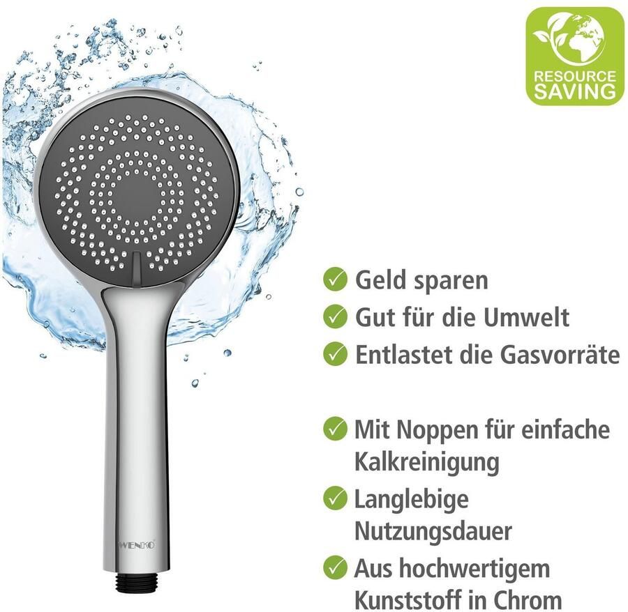 Wenko Handsproeier Watersaving systeem Douchekop Watersaving diameter 9 6 cm - Foto 3