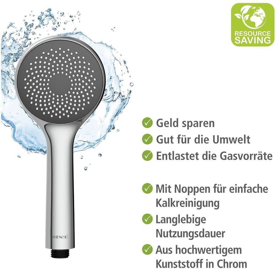 Wenko Handsproeier Watersaving systeem Douchekop Watersaving diameter 9 6 cm - Foto 3