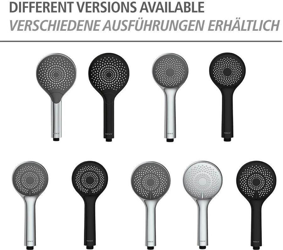 Wenko Handsproeier Watersaving Zwart mat Ø 12 cm (1-delig) - Foto 9