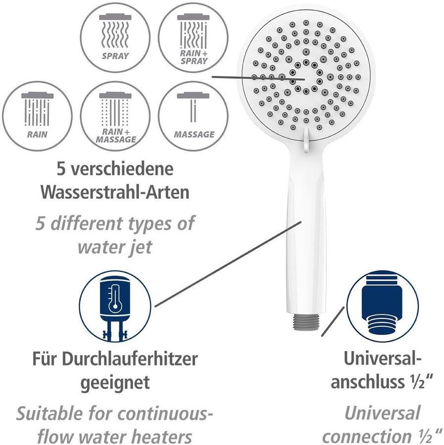 Wenko Handsproeier Young Wit Ø 11 cm (1-delig) - Foto 2