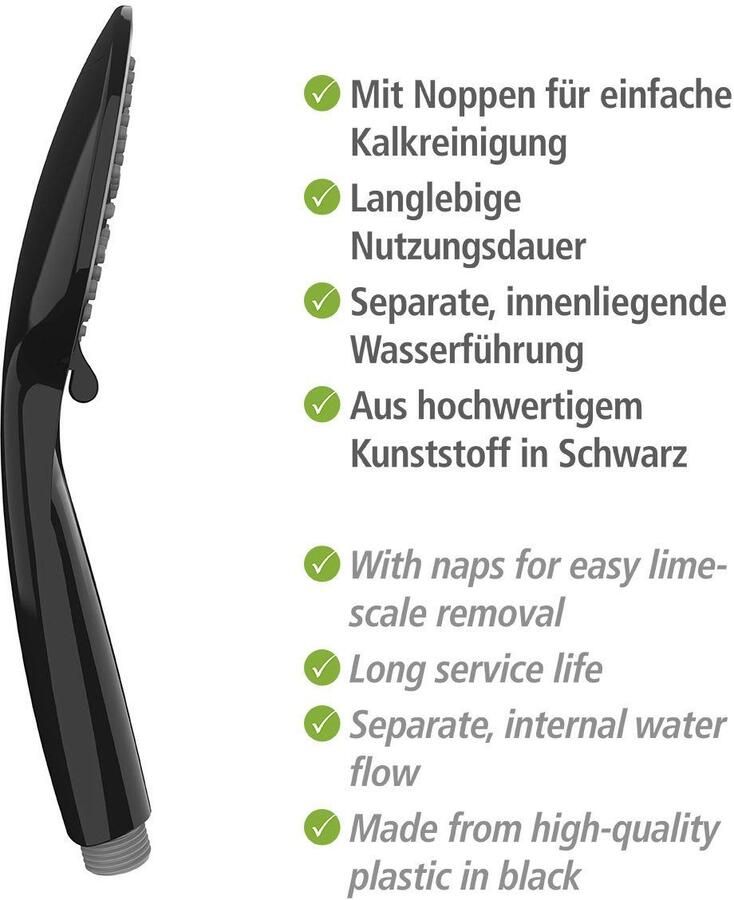 Wenko Handsproeier Young Zwart Ø 11 cm (1-delig) - Foto 5