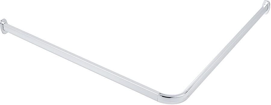 Wenko Hoekstang Model Era Hoekrail van aluminium voor douchegordijnen inclusief 16 speciale glijders 81 cm x 2 cm - Foto 9