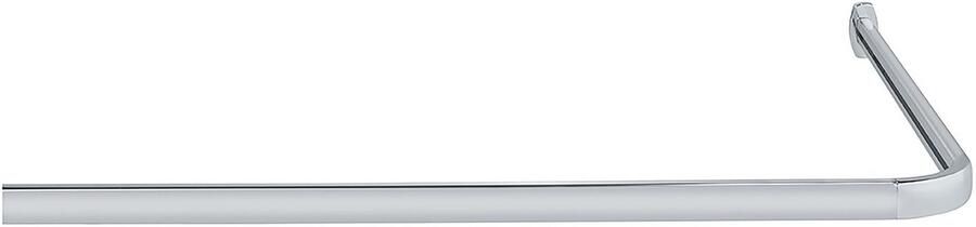 Wenko Hoekstang Model Era Hoekrail van aluminium voor douchegordijnen inclusief 16 speciale glijders 81 cm x 2 cm - Foto 11