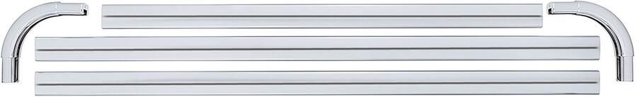Wenko Hoekstang Model Era Hoekrail van aluminium voor douchegordijnen inclusief 16 speciale glijders 81 cm x 2 cm - Foto 12