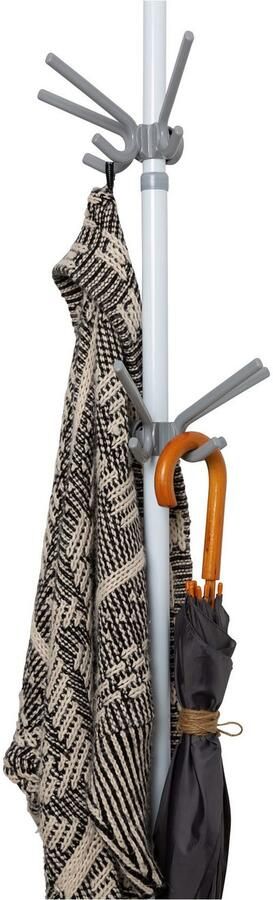 Wenko Kapstokhaken Model Herkules Haak met 3 hangers uitbreiding voor het Herkules telescopisch systeem (set 2 stuks) - Foto 8