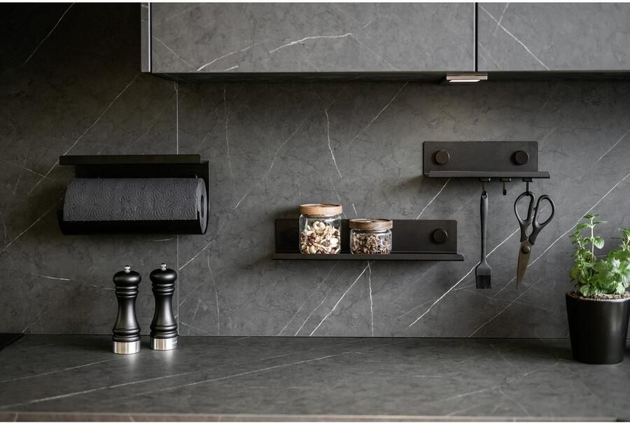 Wenko Keukenrek Model Jet M Wandrek industriële stijl gepoedercoat metaal (1 stuk) - Foto 5