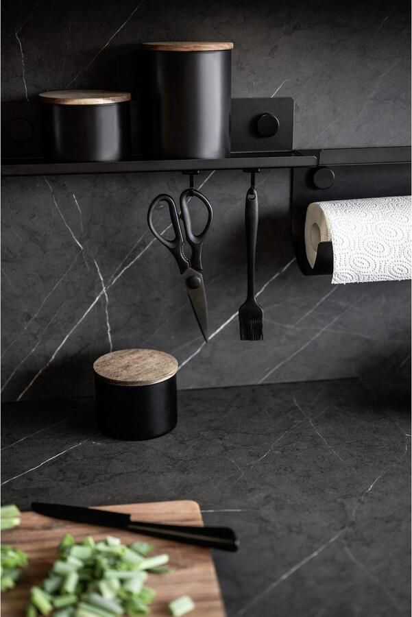 Wenko Keukenrek Model Jet M Wandrek industriële stijl gepoedercoat metaal (1 stuk) - Foto 6