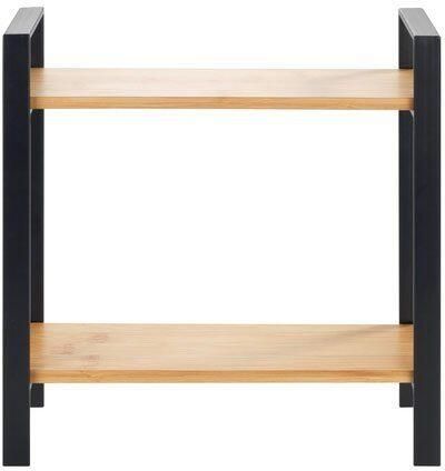 Wenko Keukenrek Model Lou met 2 planken van bamboe staand rek voor het aanrecht (1 stuk) - Foto 5