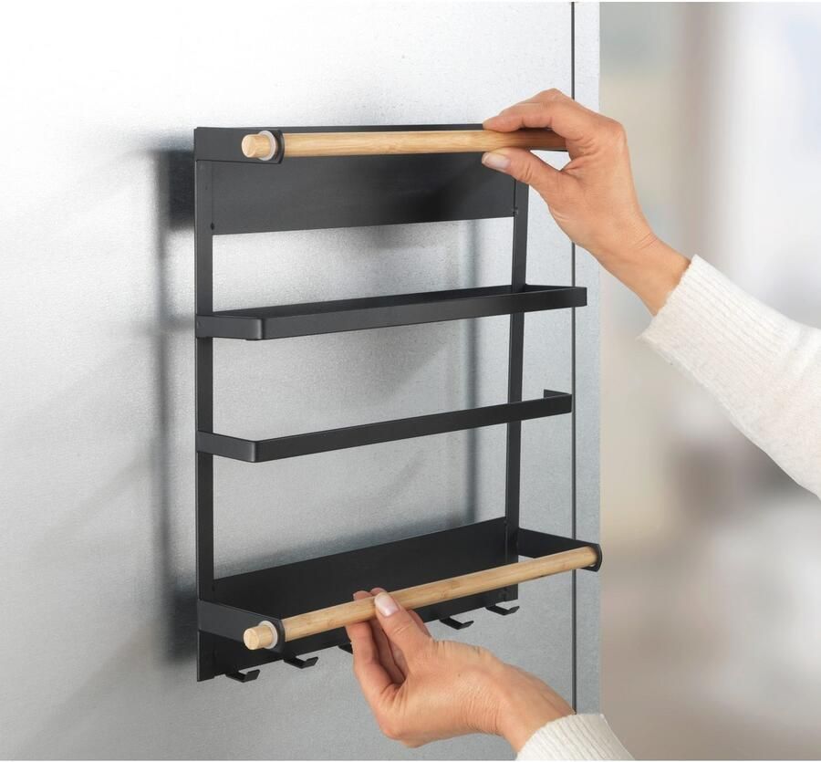 Wenko Keukenrek Model Magna magnetische rek met keukenrolhouder bevestiging zonder boren - Foto 5