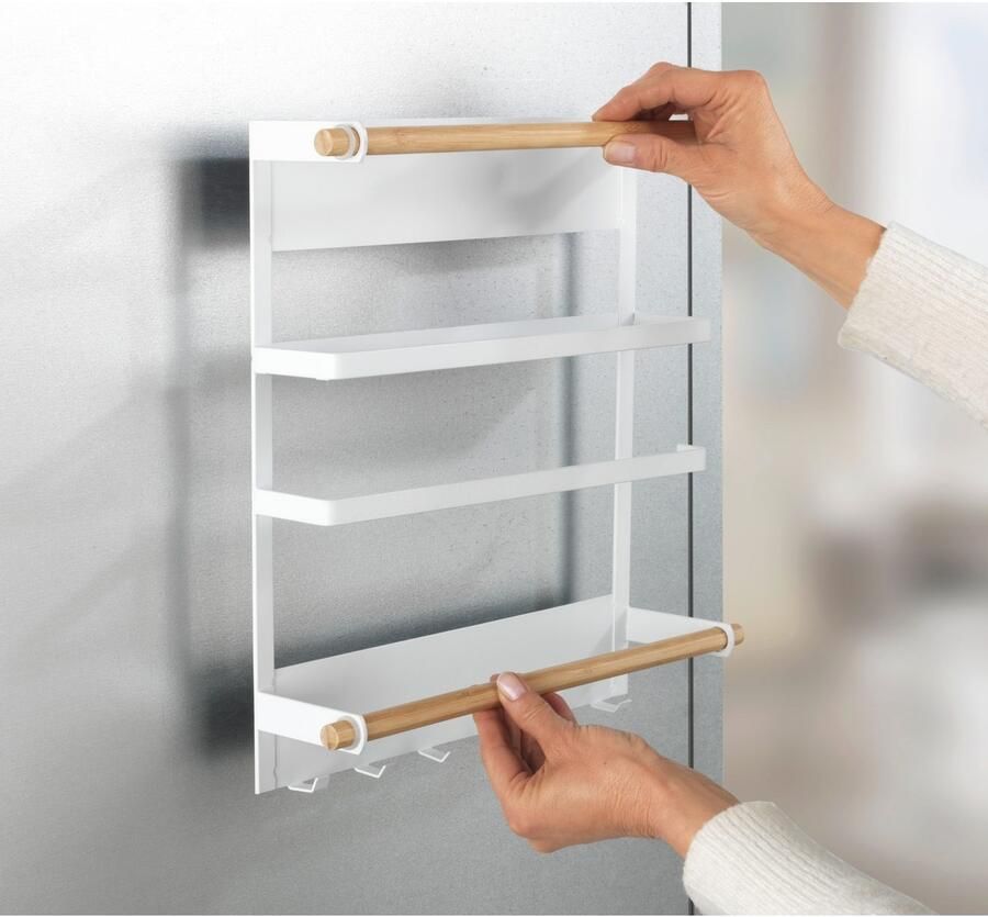 Wenko Keukenrek Model Magna magnetische rek met keukenrolhouder bevestiging zonder boren - Foto 5