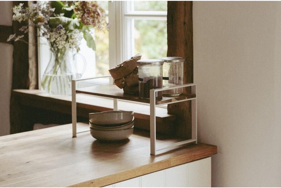 Wenko Keukenrek Modell Louisa met acaciahouten plank staande plank voor het werkblad - Foto 5