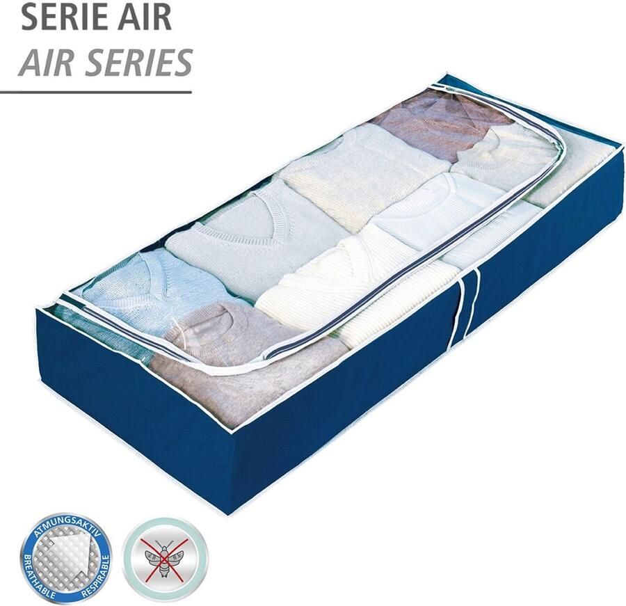 Wenko Onderbedlade Modell Air voor seizoenskleding met venster en 3-zijdige rits (set 4 stuks) - Foto 2