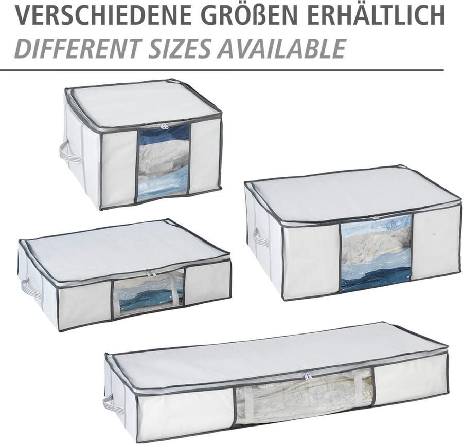 Wenko Onderbedlade Vacuum Soft Box XL geïntegreerde vacuümzak & snelle ontluchting tot 75% ruimtebesparing