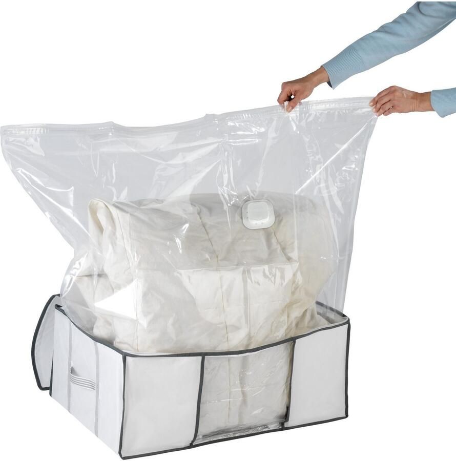 Wenko Onderbedlade Vacuüm-softbox L geïntegreerde vacuümzak & snelle ontluchting tot 75% ruimtebesparing - Foto 2