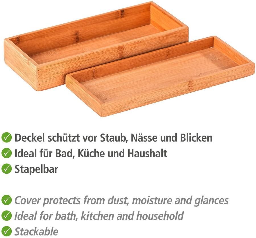 Wenko Opbergbox Terra met deksel en smal planchet (1 stuk) - Foto 3