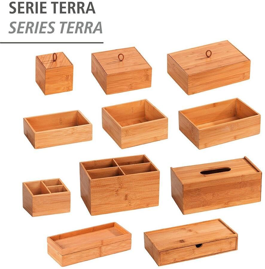 Wenko Opbergbox Terra met deksel met praktische lus (1 stuk)