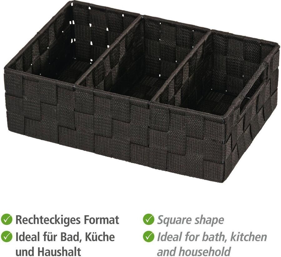 Wenko Organizer Adria met handgreep 3 vakken (1 stuk) - Foto 3