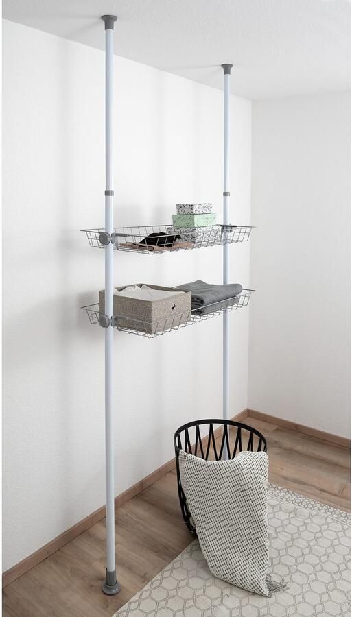 Wenko Organizer Model Herkules Draadmanden van staal uitbreiding voor het telescoop-systeem Herkules (set 2-delig) - Foto 11