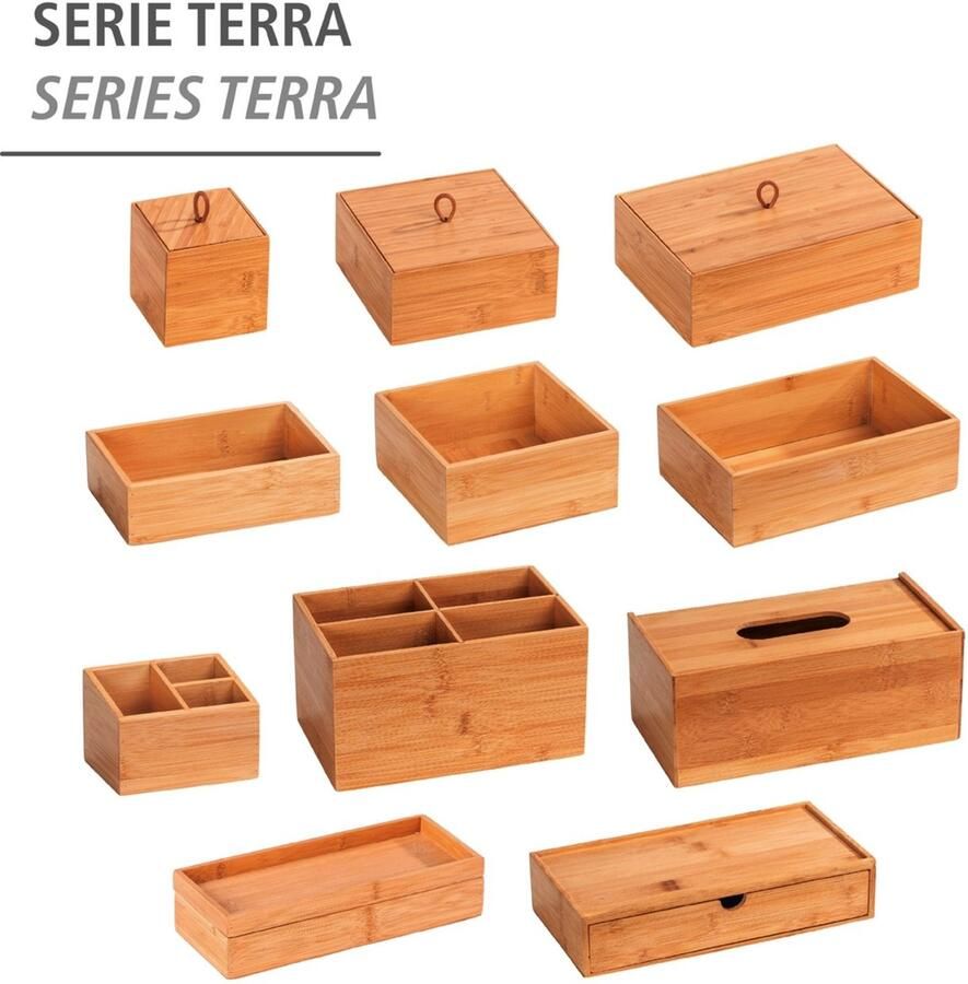 Wenko Organizer Model Terra Opbergdoos met lade ideaal voor badkamer gasten-wc keuken & gang - Foto 2