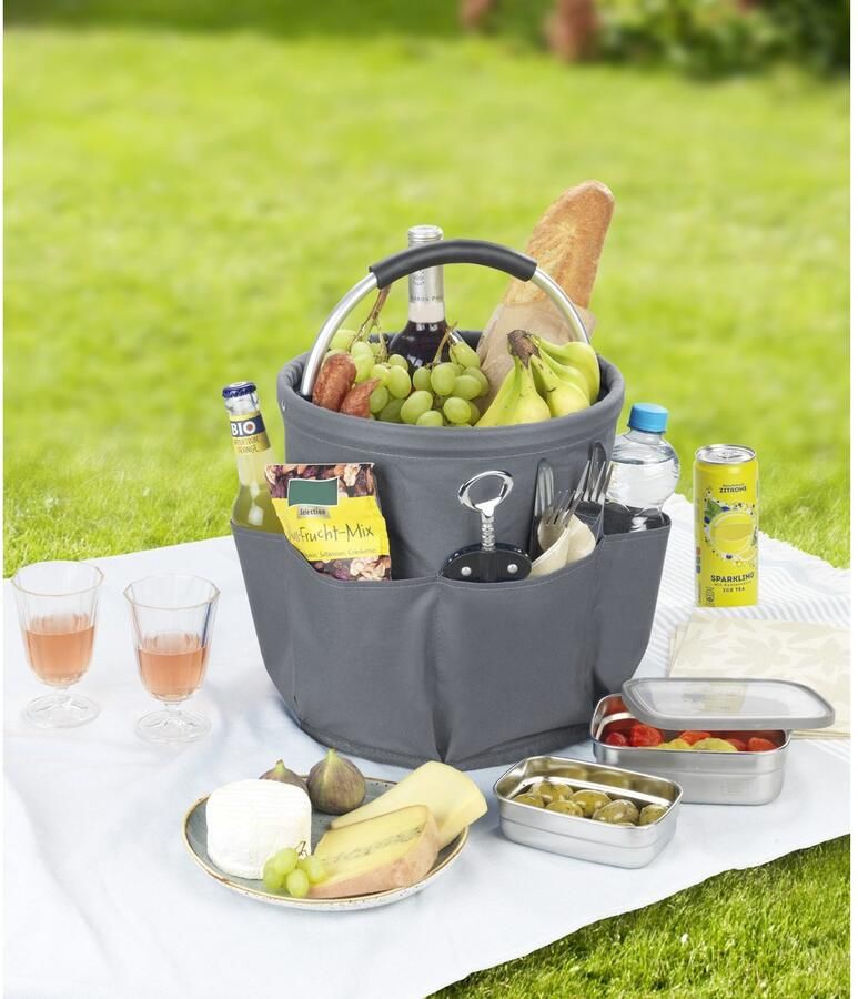 Wenko Organizer Universal-Reinigungs-Caddy Multifunctioneel mand met 6 buitenzakken ideaal voor huishouden tuin & kamperen - Foto 6
