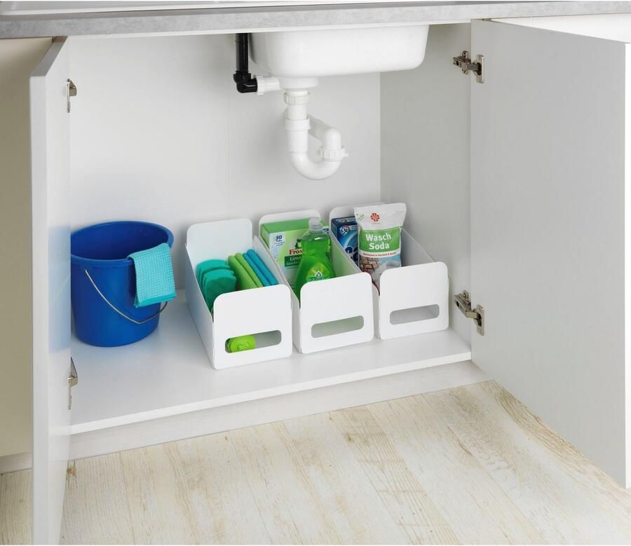 Wenko Organizer Universeel Opbergdozen voor keuken en huishouden opvouwbaar kunststof (6 stuks) - Foto 2