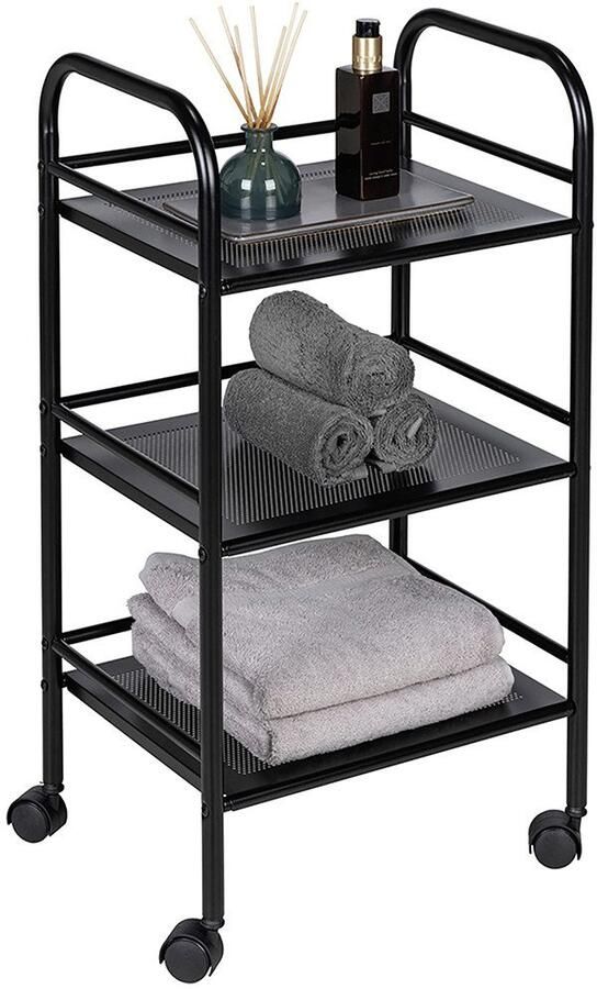 Wenko Pakketwagen Badkar met 3 etages voor extra opbergruimte en opbergruimte - Foto 6