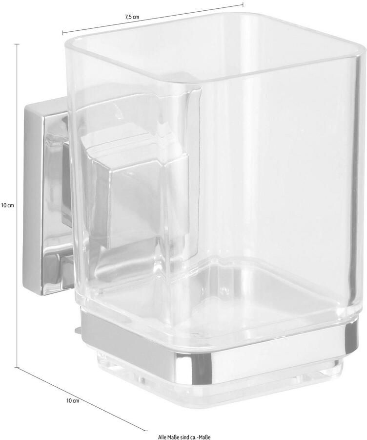 Home24 Tandenborstelbeker Vacuum Loc Quadro WENKO - Foto 4