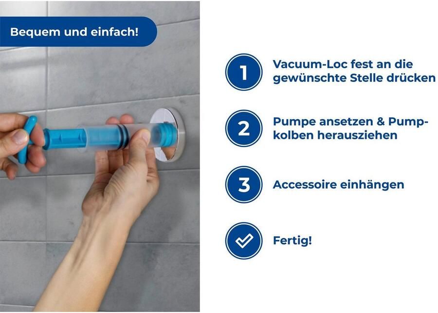 Wenko Poetsbeker Vacuüm-Loc Milazzo bevestigen zonder boren - Foto 4