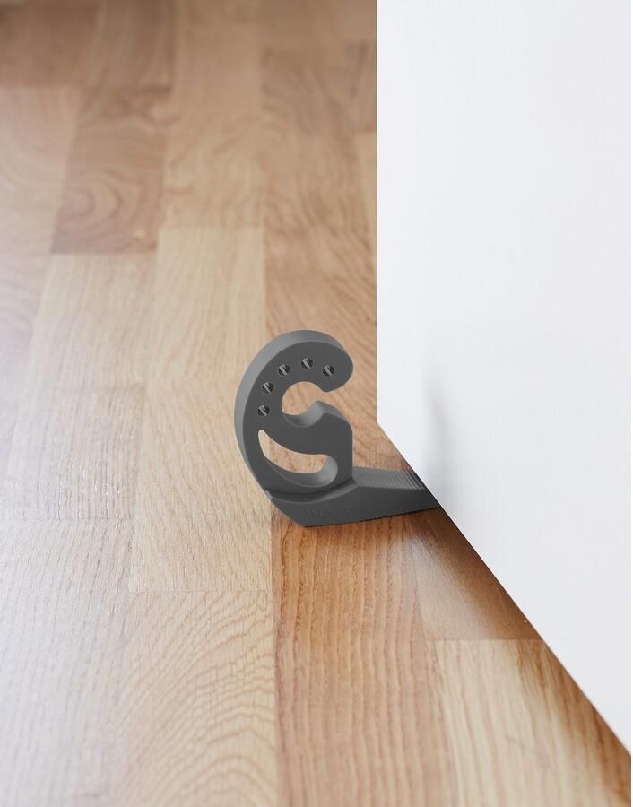 Wenko Raamstopper Model Multi-STOP antraciet Klembeveiliging deurstopper van kunststof (set 4 stuks) - Foto 5