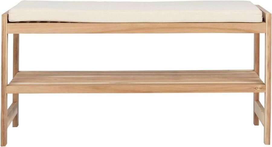 Wenko Schoenenbank Acina Bxdxh: 90x34x45 cm van acaciahout - Foto 4