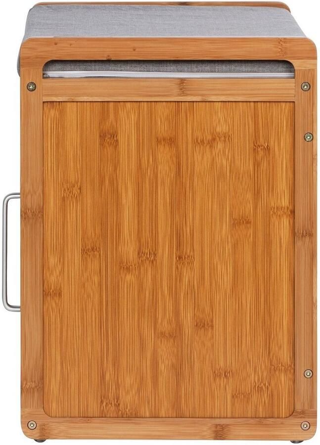 Wenko Schoenenbank Bahari BxDxH: 50x33x45 cm gemaakt van bamboe - Foto 3