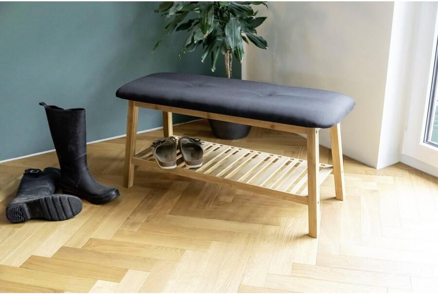 Wenko Schoenenbank Ecori met zitkussen - Foto 7