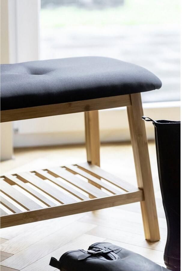 Wenko Schoenenbank Ecori met zitkussen - Foto 5